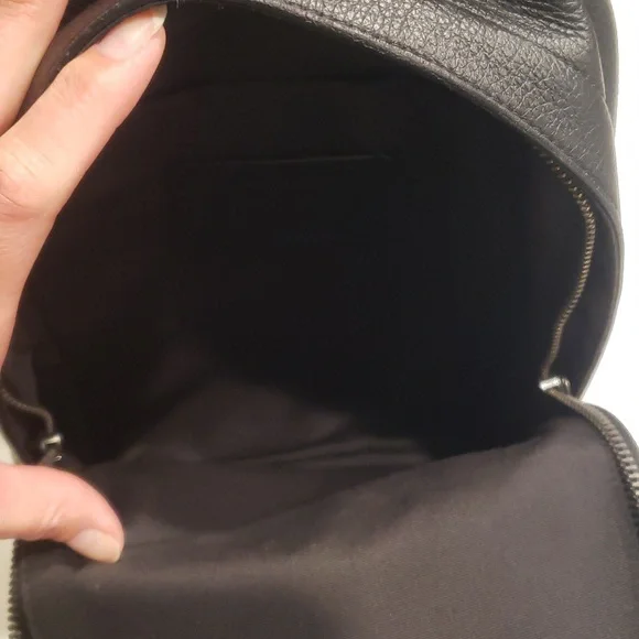 Coach Black Leather Men's Sling Bag - Picture 10 of 14